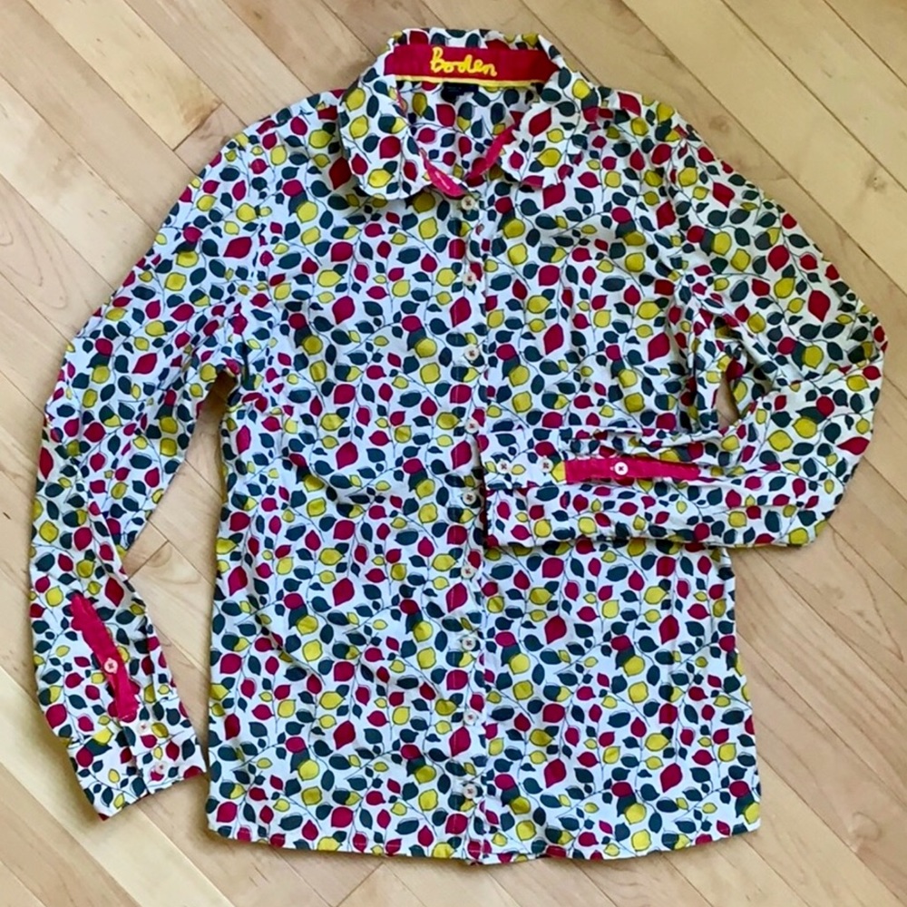 Boden Leaf Button Down Shirt